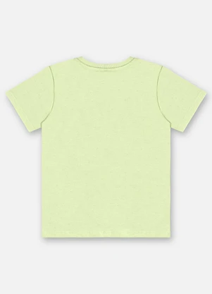 Up Baby - Camiseta Infantil Malha Linho Verde - UP BABY