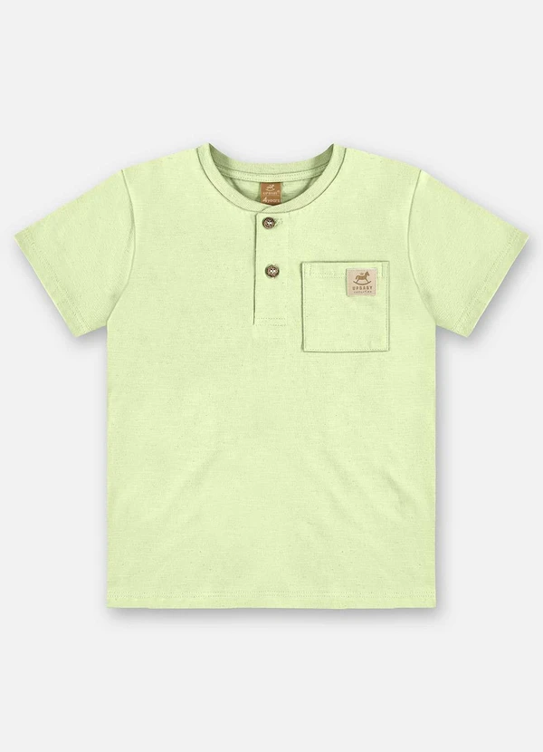 Up Baby - Camiseta Infantil Malha Linho Verde