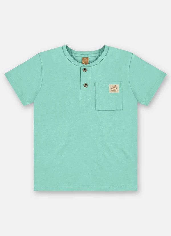 Up Baby - Camiseta Infantil Malha Linho Verde