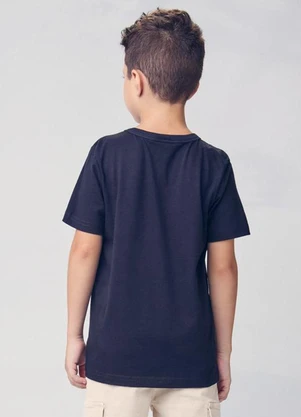 Youccie - Camiseta Infantil Manga Curta Estampada Preto - YOUCCIE