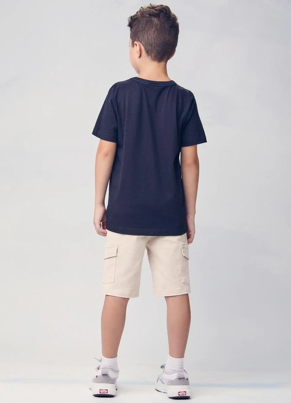 Youccie - Camiseta Infantil Manga Curta Estampada Preto 4