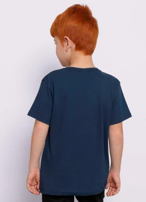 Torra - Camiseta Infantil Manga Curta Vingadores Marinho - TORRA