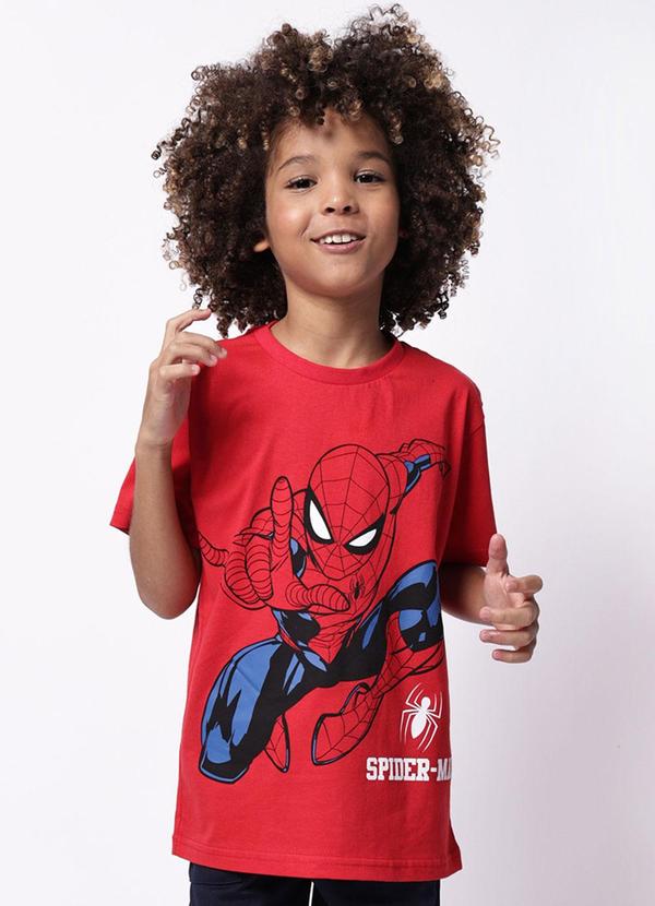 Torra - Camiseta Infantil Marvel Homem Aranha Vermelha