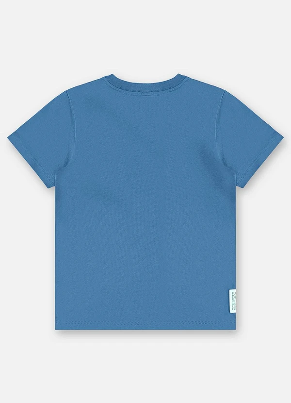 Up Baby - Camiseta Infantil Masculina Algodão Azul 4