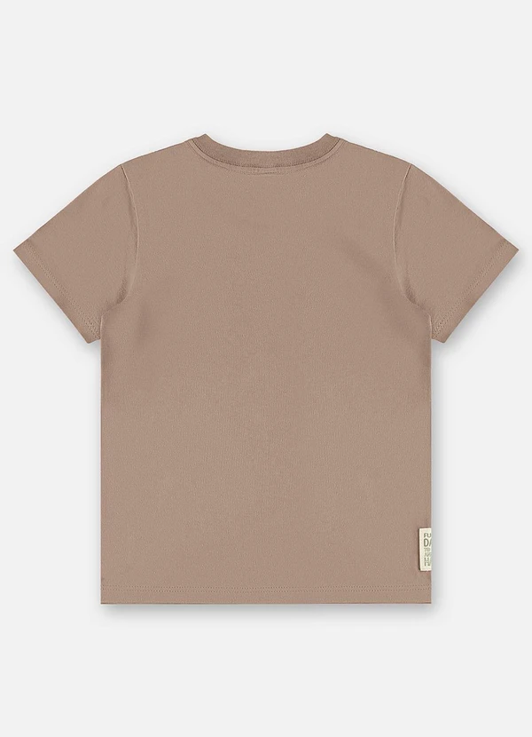Up Baby - Camiseta Infantil Masculina Algodão Bege 4