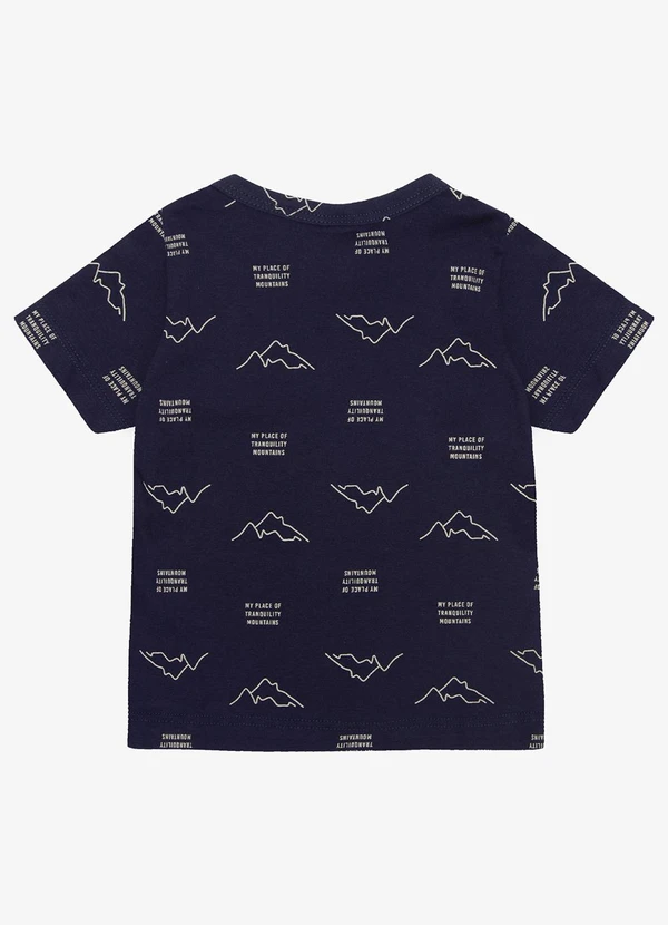 Infinita Cor - Camiseta Infantil Masculina Animais Azul 2