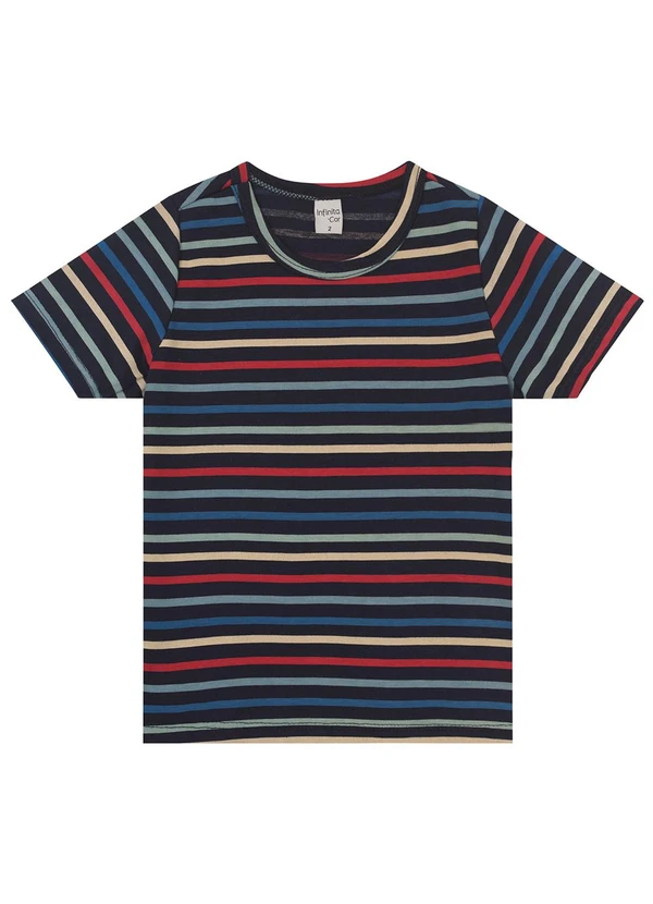 Infinita Cor - Camiseta Infantil Masculina Animais Azul