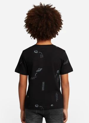 Infinita Cor - Camiseta Infantil Masculina Animais Preto - INFINITA COR