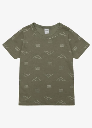 Infinita Cor - Camiseta Infantil Masculina Animais Verde - INFINITA COR