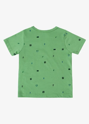 Infinita Cor - Camiseta Infantil Masculina Animais Verde - INFINITA COR