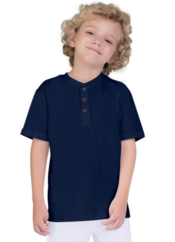 Milon - Camiseta Infantil Menino Azul