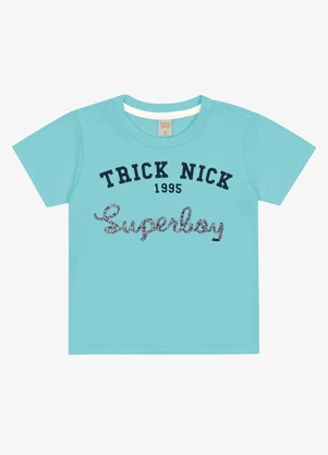 Trick Nick - Camiseta Infantil Menino Azul - TRICK NICK