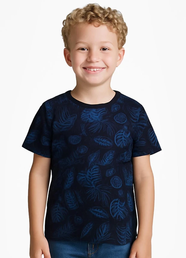 Infinita Cor - Camiseta Infantil Masculina Azul