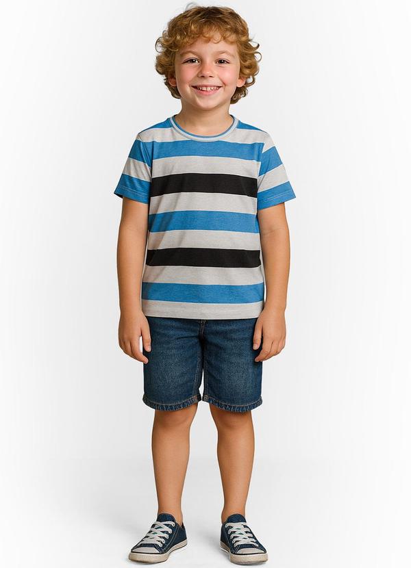 Infinita Cor - Camiseta Infantil Masculina Azul 3
