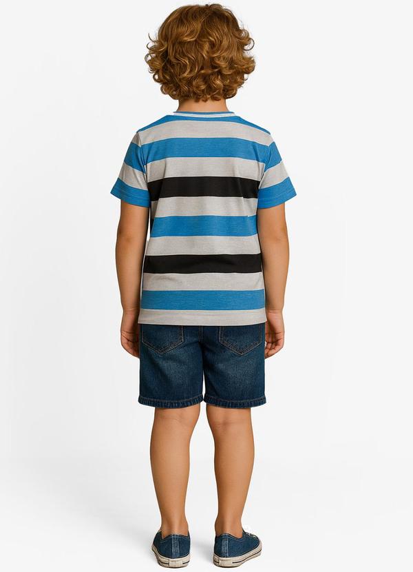 Infinita Cor - Camiseta Infantil Masculina Azul 4