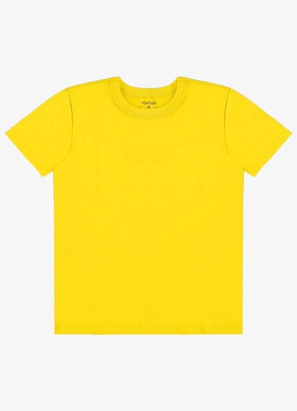 Rovi Kids - Camiseta Infantil Menino Básica Amarelo