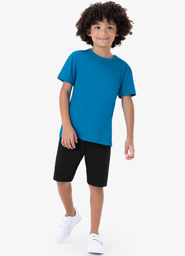 Rovi Kids - Camiseta Infantil Menino Básica Azul 3