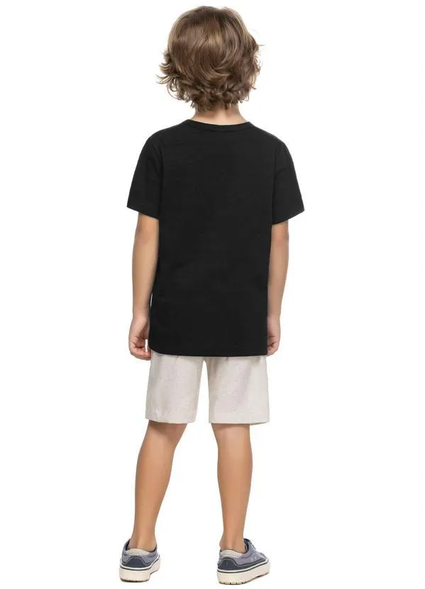 Trick Nick - Camiseta Infantil Menino Básica Preto 4