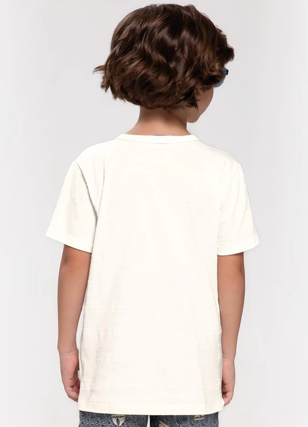 Trick Nick - Camiseta Infantil Menino Básicos Bege 2