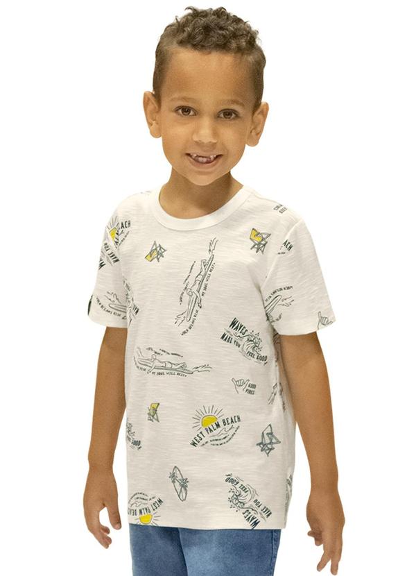 Rovi Kids - Camiseta Infantil Menino Bege