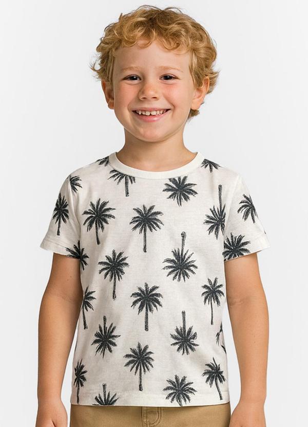 Infinita Cor - Camiseta Infantil Masculina Bege
