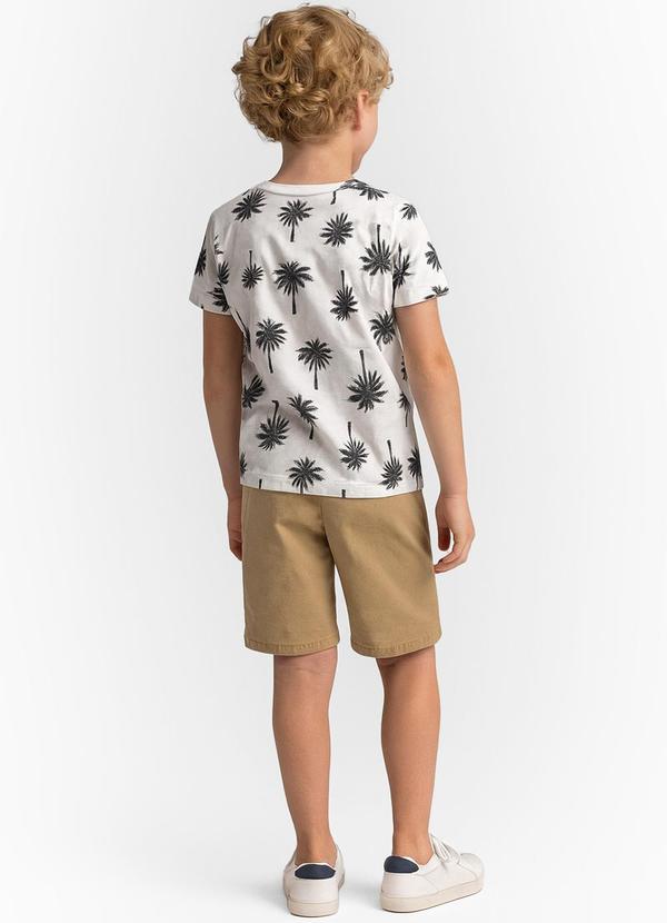 Infinita Cor - Camiseta Infantil Masculina Bege 4