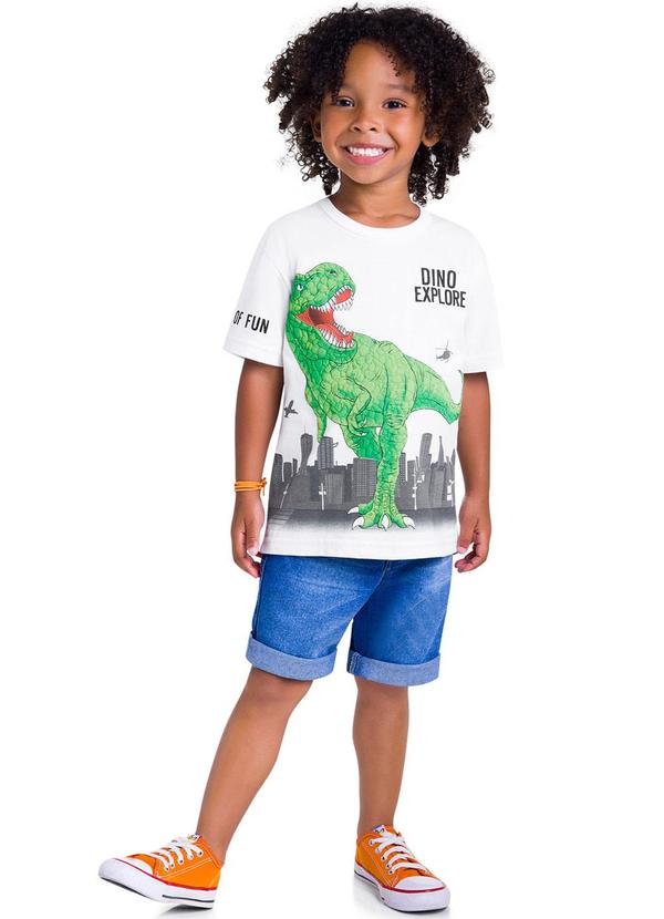 Kyly - Camiseta Infantil Masculina Branco 2