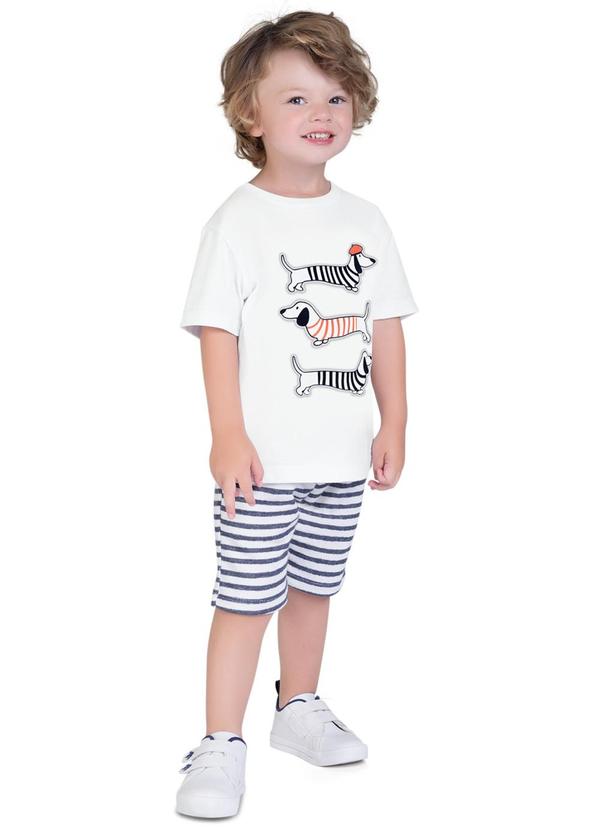 Milon - Camiseta Infantil Masculina Branco 2