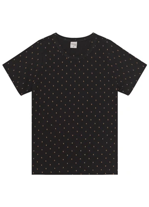 Infinita Cor - Camiseta Infantil Masculina Coqueiros Preto - INFINITA COR