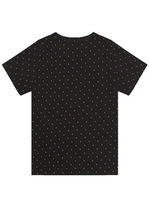 Infinita Cor - Camiseta Infantil Masculina Coqueiros Preto - INFINITA COR