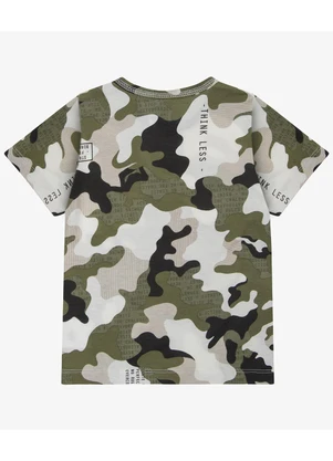 Infinita Cor - Camiseta Infantil Masculina Coqueiros Verde - INFINITA COR