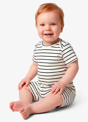 Rovi Kids - Camiseta Infantil Masculina Cotton Leve Bege - ROVI KIDS