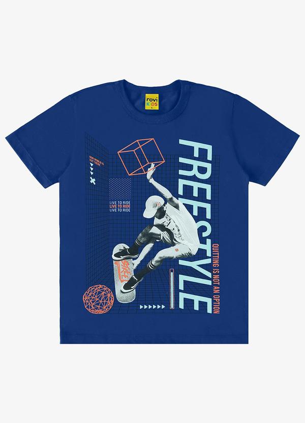 Rovi Kids - Camiseta Infantil Masculina Freestyle Azul
