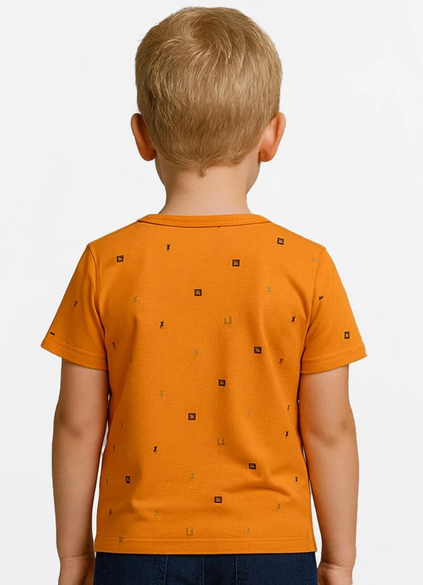 Infinita Cor - Camiseta Infantil Masculina Laranja 2