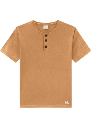 Milon - Camiseta Infantil Menino Marrom - MILON