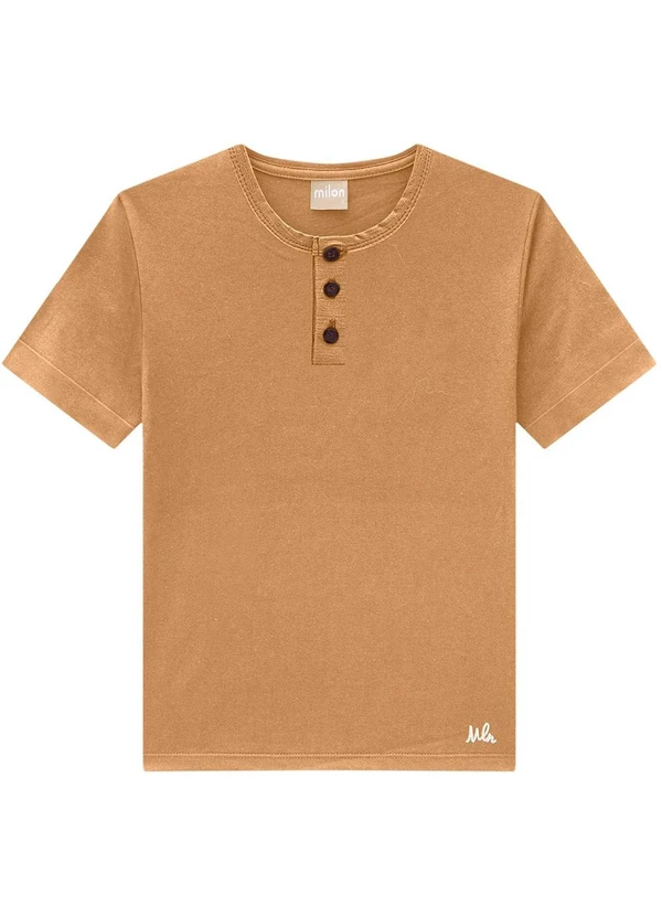 Milon - Camiseta Infantil Menino Marrom