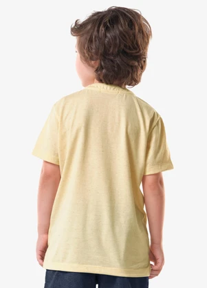 Trick Nick - Camiseta Infantil Masculina Meia Malha Amarelo - TRICK NICK