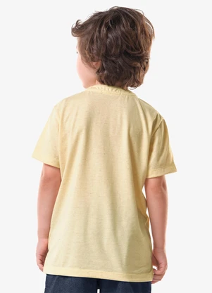 Trick Nick - Camiseta Infantil Masculina Meia Malha Amarelo - TRICK NICK