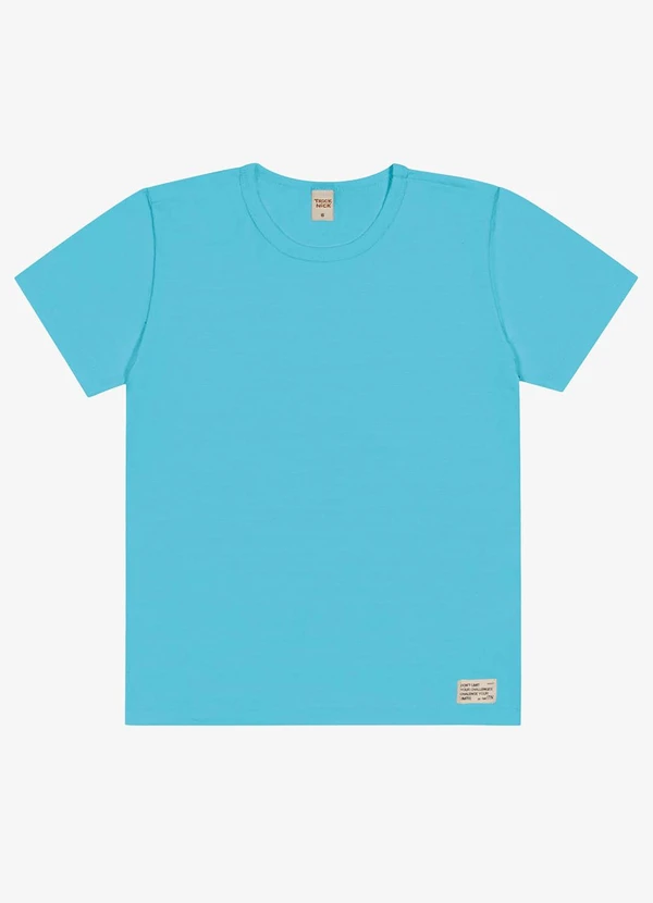 Trick Nick - Camiseta Infantil Menino Meia Malha Azul