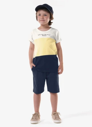 Trick Nick - Camiseta Infantil Masculina Meia Malha Azul - TRICK NICK