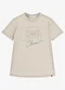Trick Nick - Camiseta Infantil Masculina Meia Malha Bege - variação: Bege