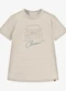 Trick Nick - Camiseta Infantil Masculina Meia Malha Marrom - variação: Bege