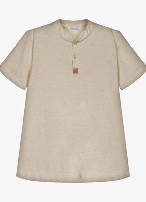 Trick Nick - Camiseta Infantil Masculina Meia Malha Marrom - TRICK NICK
