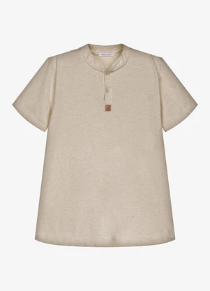 Trick Nick - Camiseta Infantil Masculina Meia Malha Marrom - TRICK NICK