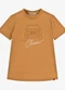 Trick Nick - Camiseta Infantil Masculina Meia Malha Verde - variação: Marrom