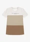 Trick Nick - Camiseta Infantil Masculina Meia Malha Azul - variação: Marrom