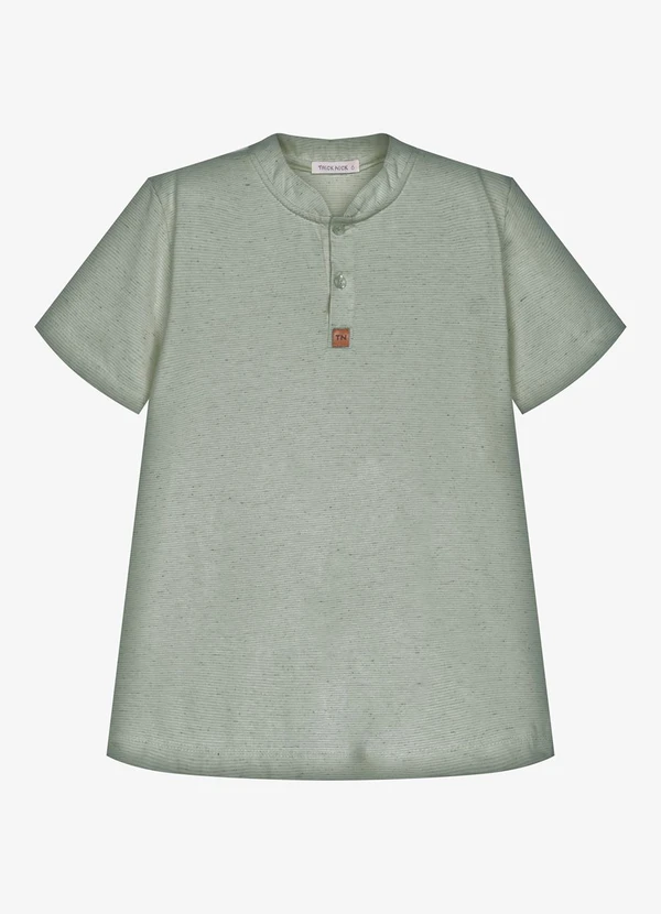 Trick Nick - Camiseta Infantil Masculina Meia Malha Verde
