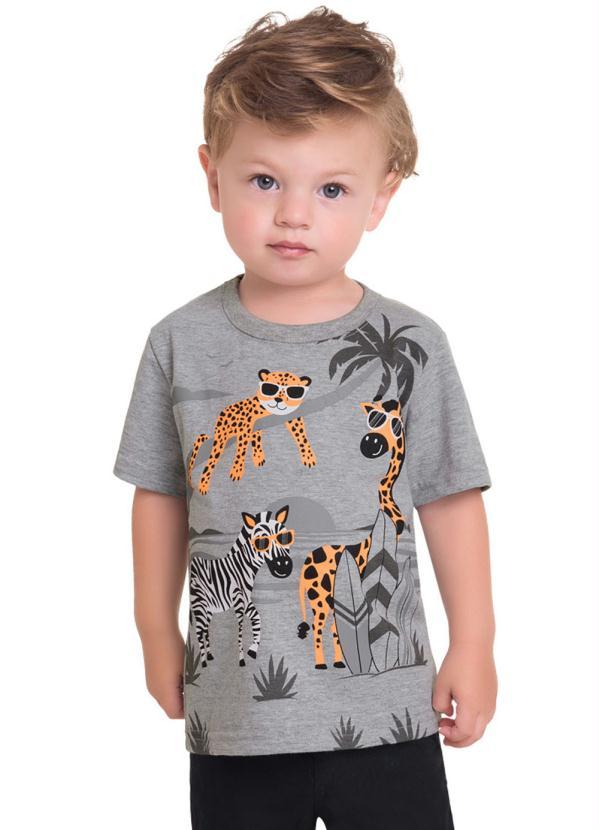 Kyly - Camiseta Infantil Masculina Mescla