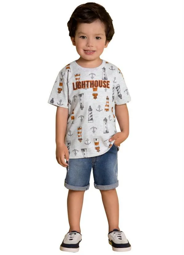 Milon - Camiseta Infantil MeninoMescla 2