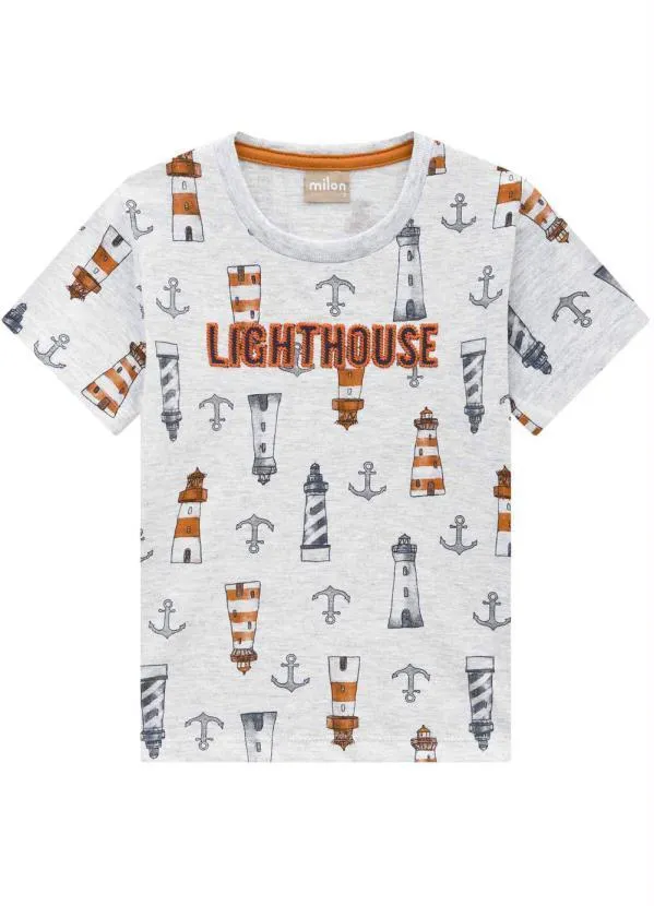 Milon - Camiseta Infantil MeninoMescla 3